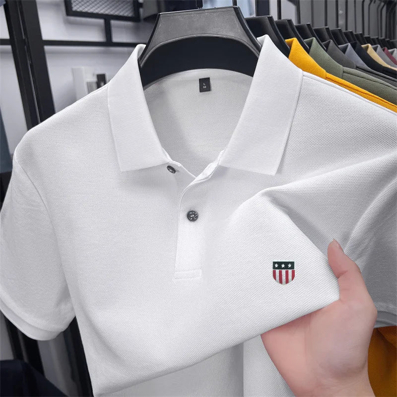 Men's summer luxury brand cotton shirt