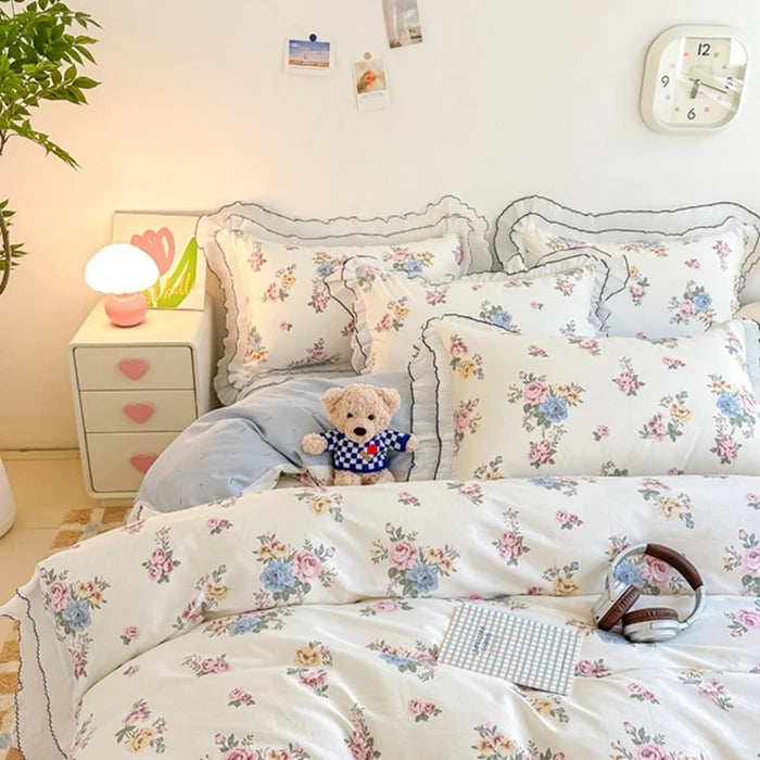 Ruffle Lace Princess Style Bedding Sets