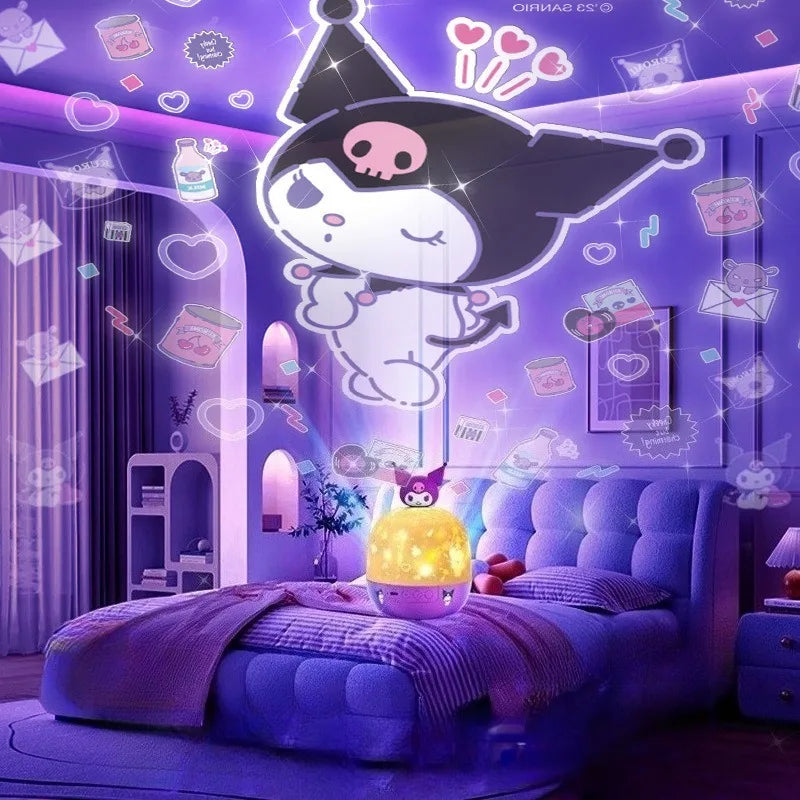Kuromi Rotating Starry Sky Projector Atmosphere Light for Gift