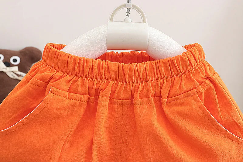 Summer Children Vest Shorts 2Pcs Sets