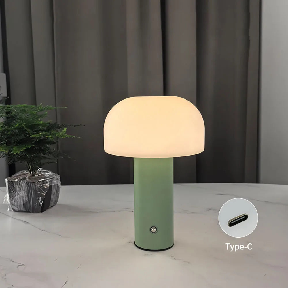 New Mushroom Lamp  3-colors Dimming Desk Lamp