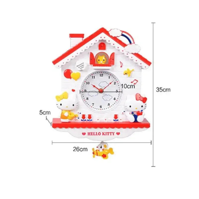 Cartoon's Wall Hanging Swing Quartz Wall Clock for Gifts