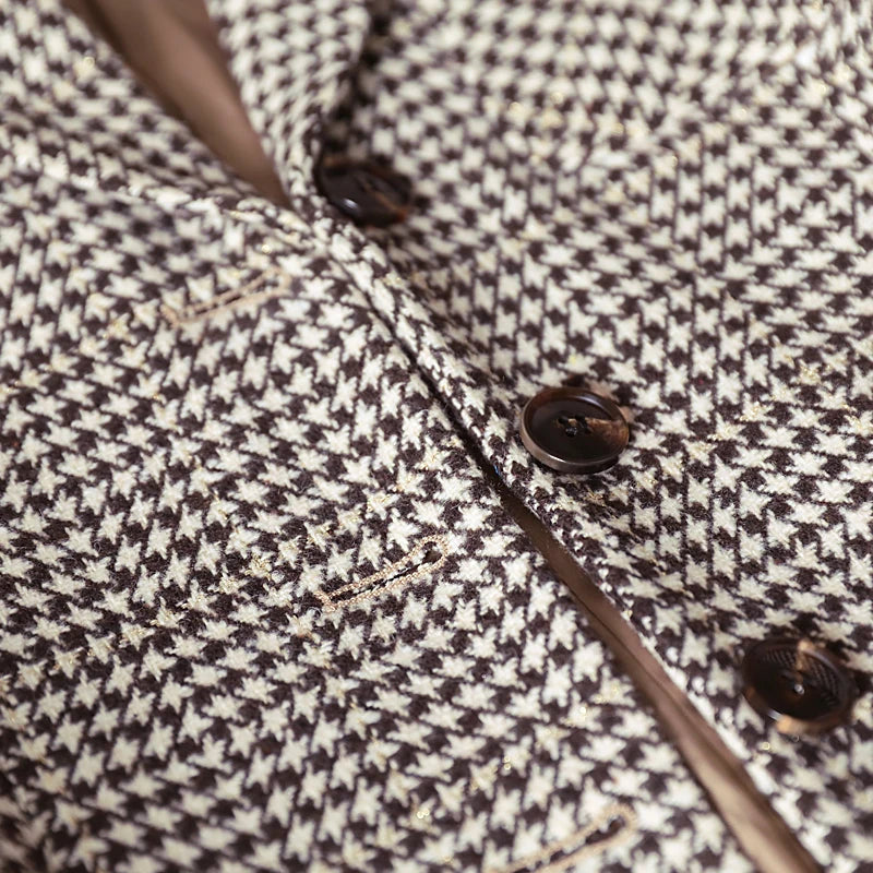 Women Tempeament Wool Long Sleeve Jacket