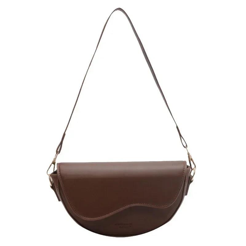 Women's Small Leather Saddle Armpit Bags - Venus Trendy Fashion Online