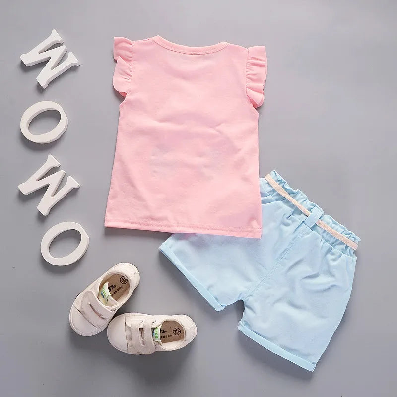 New Summer Fashion Baby Clothes Suits