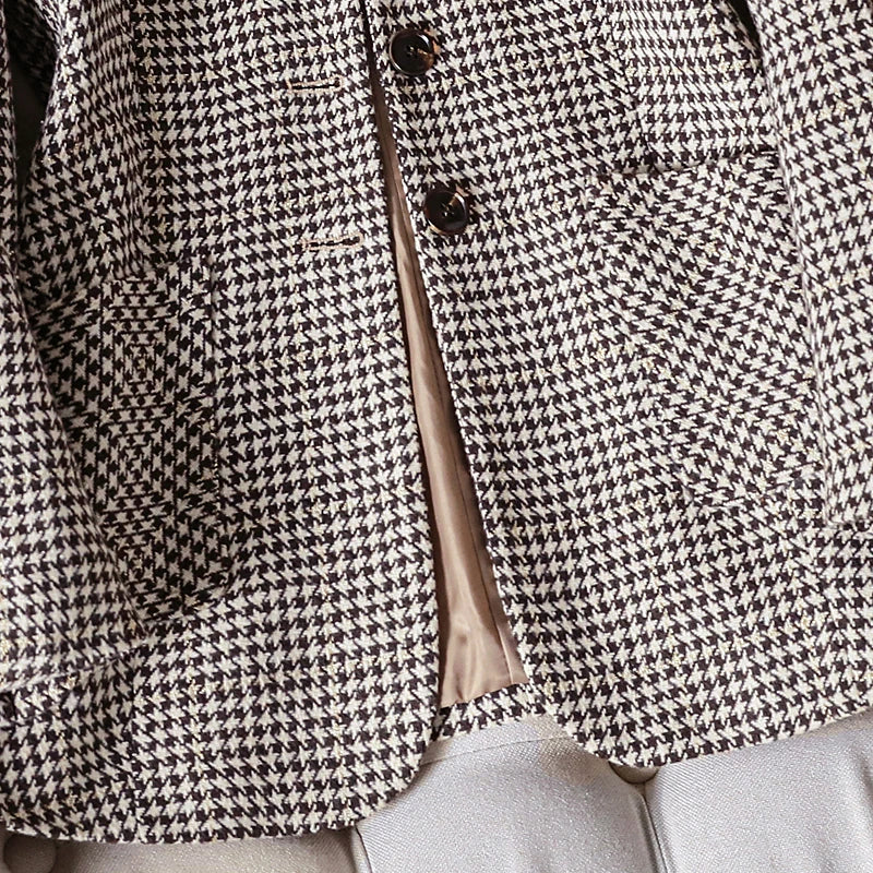 Women Tempeament Wool Long Sleeve Jacket