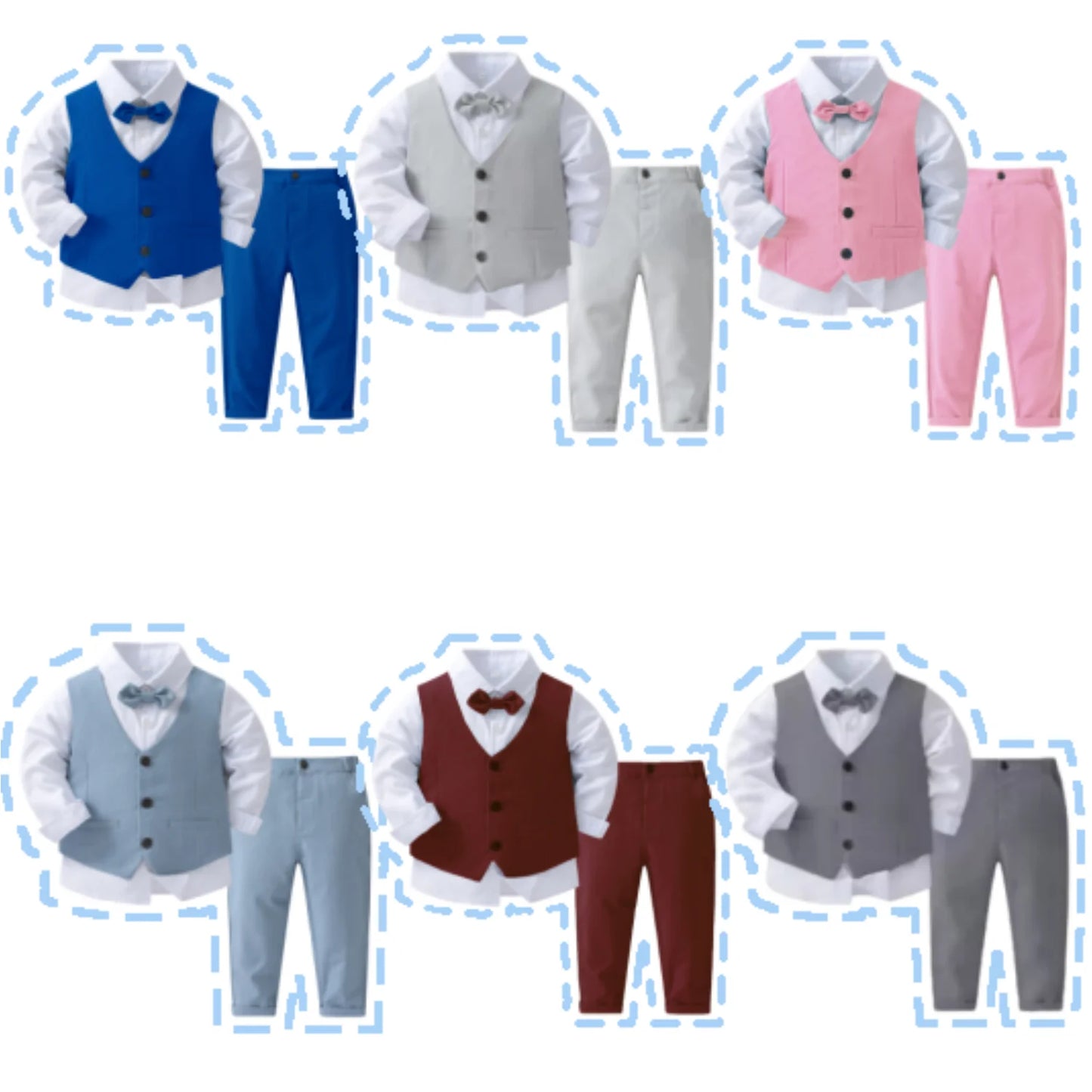 Gentleman Outfits Birthday Costume for Boy