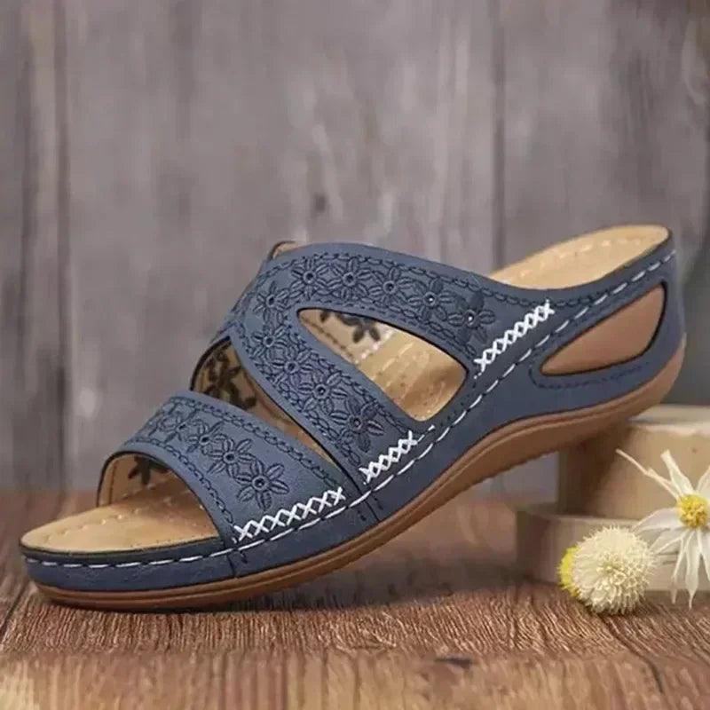 Women Vintage Anti-slip Leather Casual Retro Shoes - Venus Trendy Fashion Online