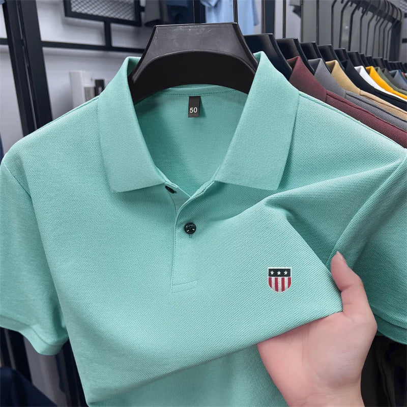 Men's summer luxury brand cotton shirt