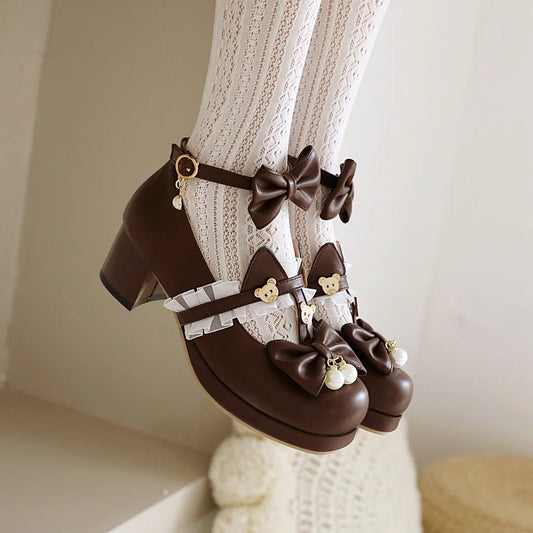 Cute Bear lolita girls shoes  Venus Trendy Fashion Online