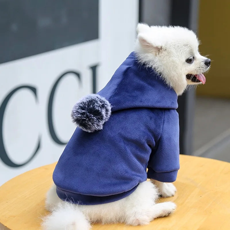 Pets Clothes Fleece Hooded Jacket for Winter - Venus Trendy Fashion Online