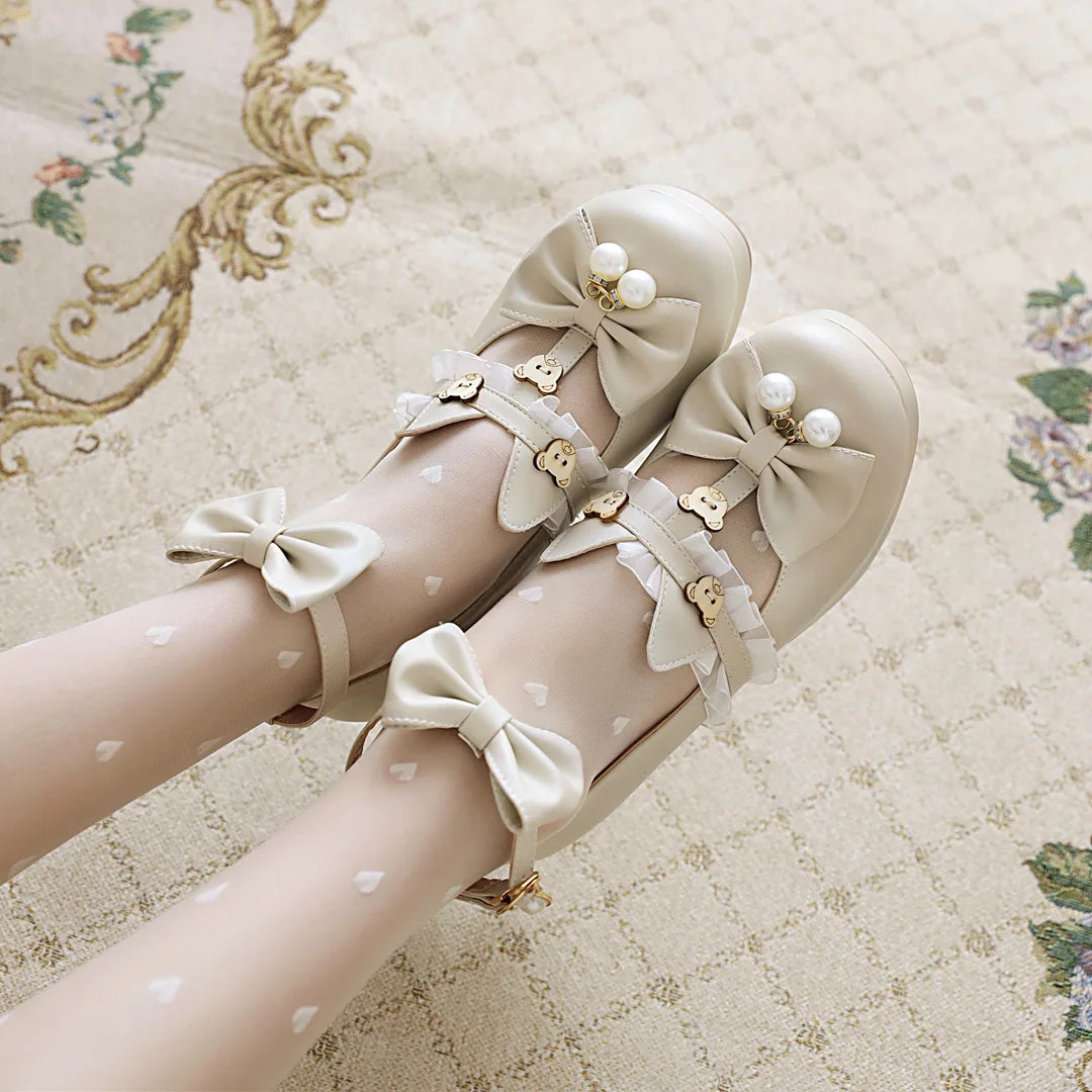 Cute Bear lolita girls shoes  Venus Trendy Fashion Online