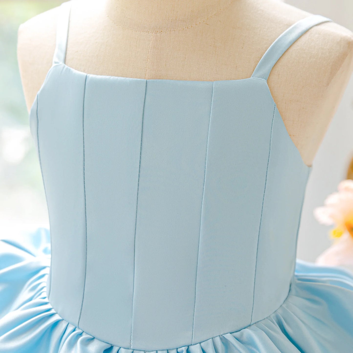 Fluffy Fold Bridesmaid Party Girls Dress