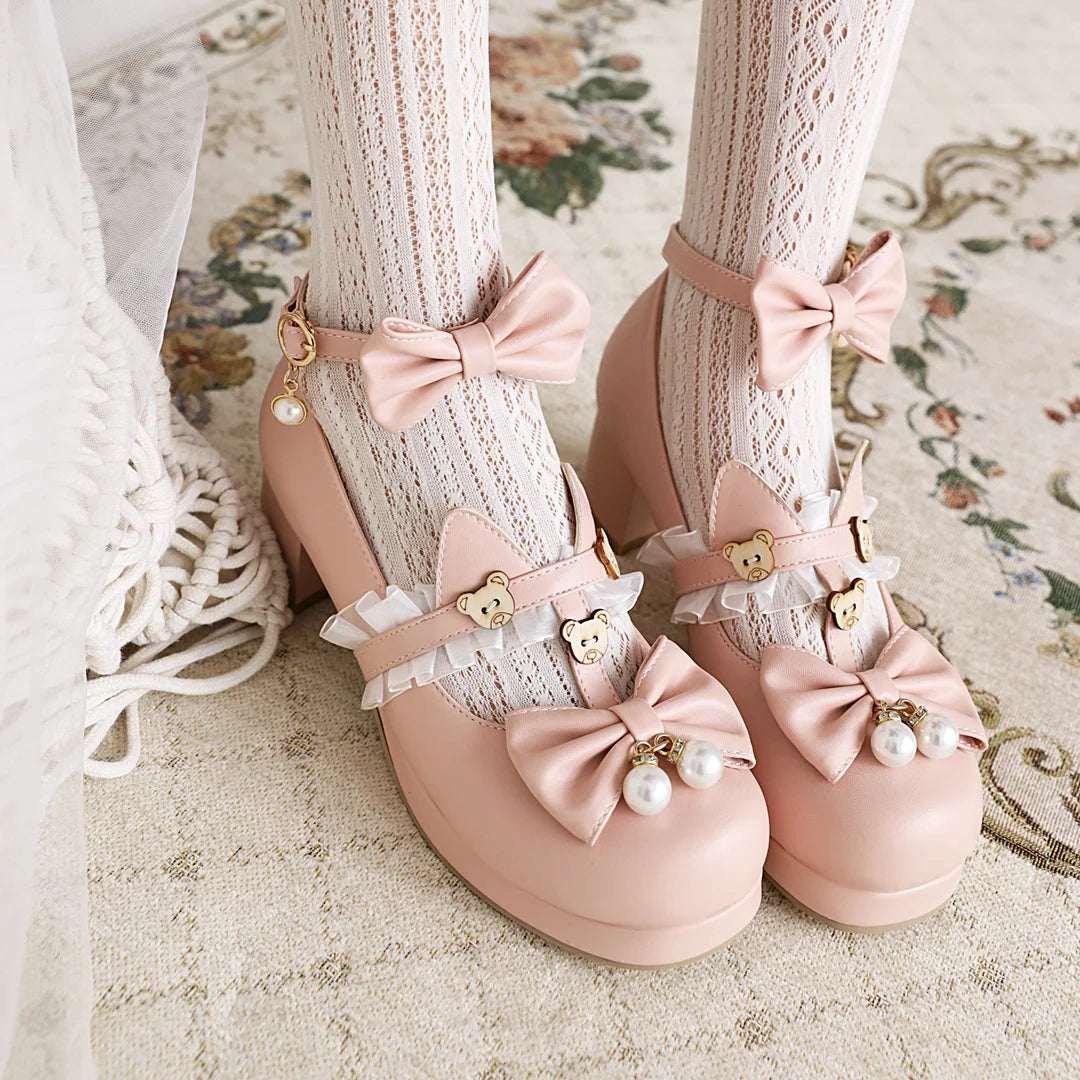 Cute Bear lolita girls shoes  Venus Trendy Fashion Online