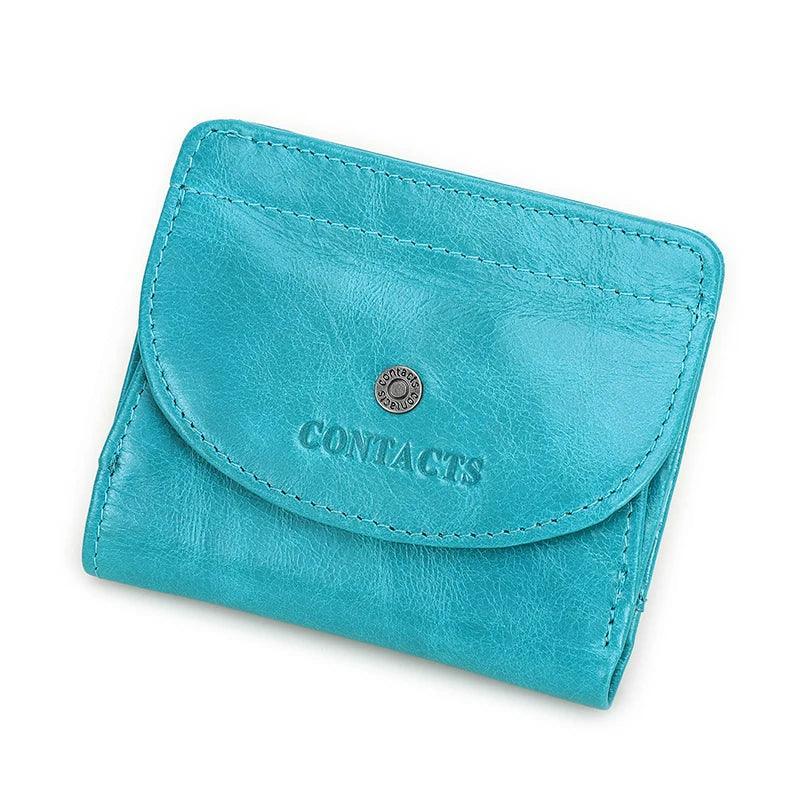 Genuine Leather Short Wallets for Women