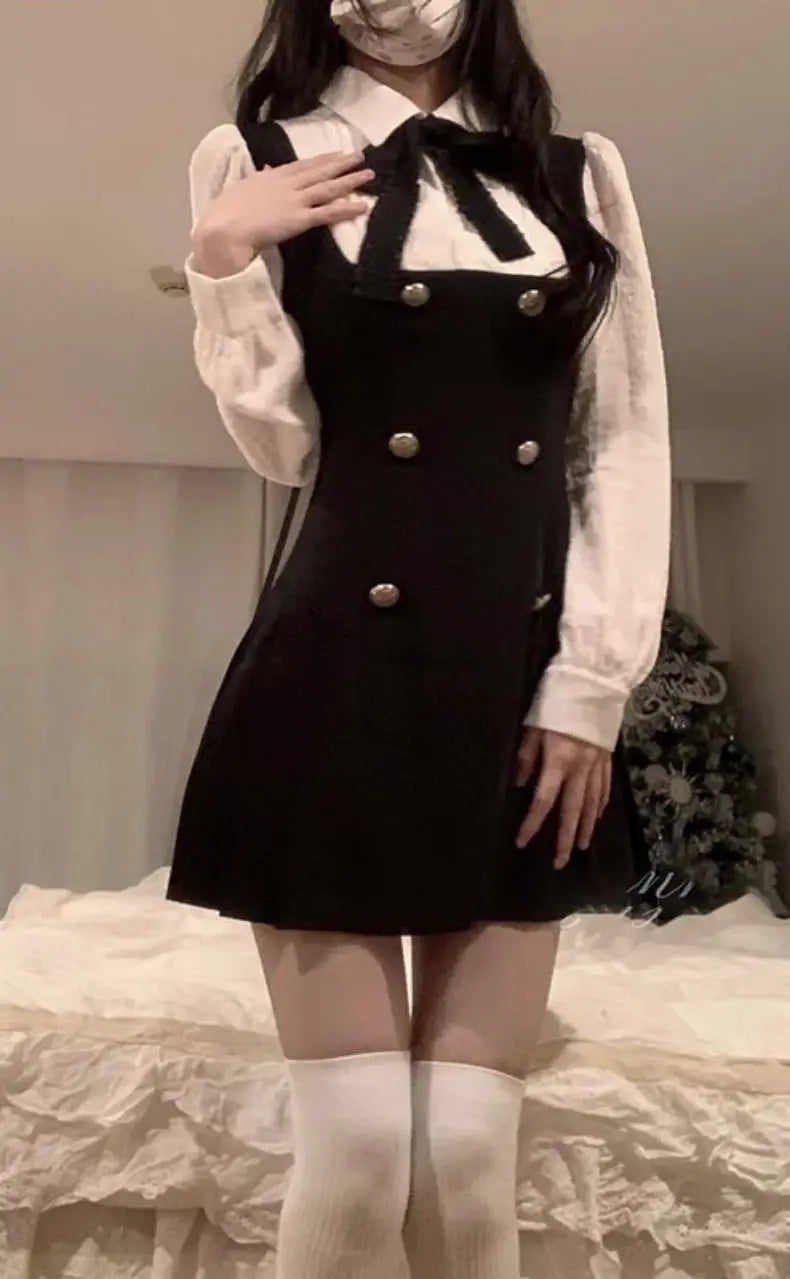 Casual Bow Tie Japanese JK Lolita Dress