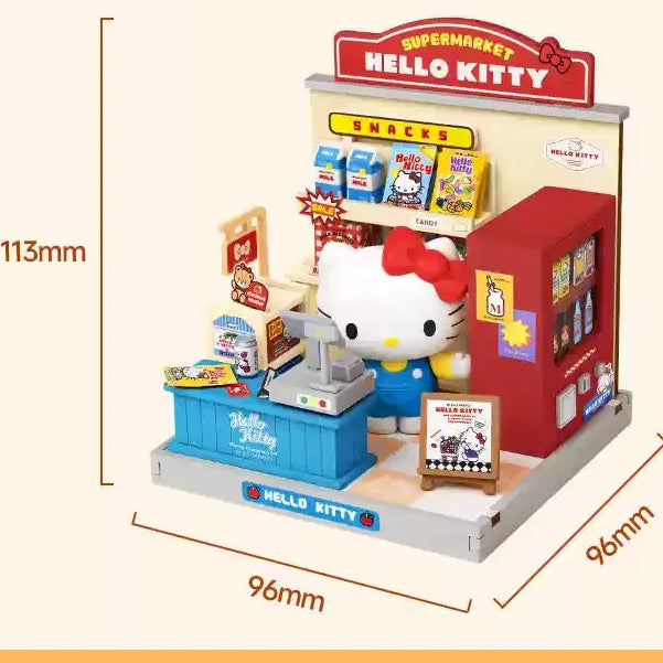 Sanrio Family Kawaii Store Assembling House Model Toys for Gift