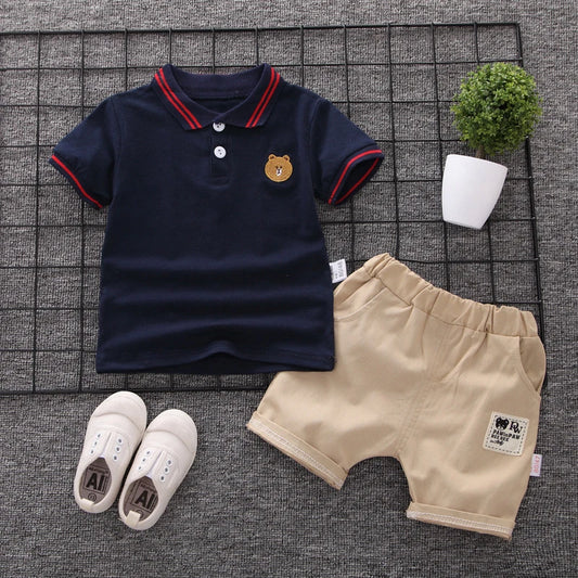 Cute Kids Sports T-shirt Suit 2pcs - Venus Trendy Fashion Online