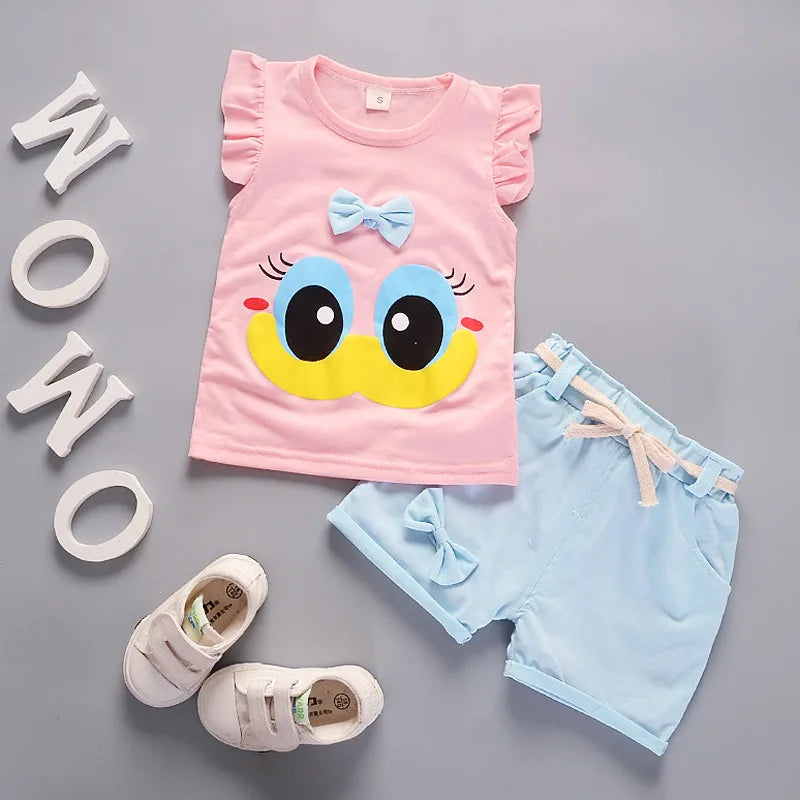 New Summer Fashion Baby Clothes Suits