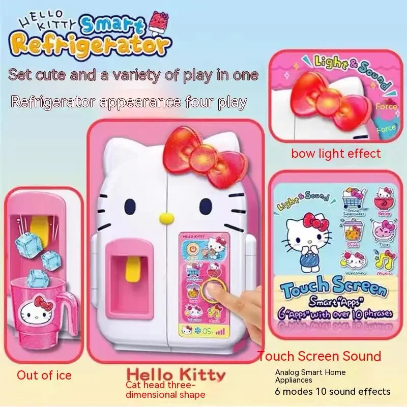 Sanior Hello Kitty Mini Fridge Girl Simulation Toy Set