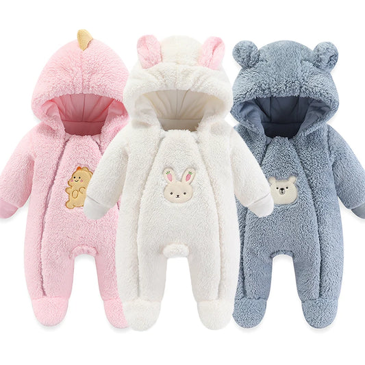 Newborn Baby Winter Warm Hooded