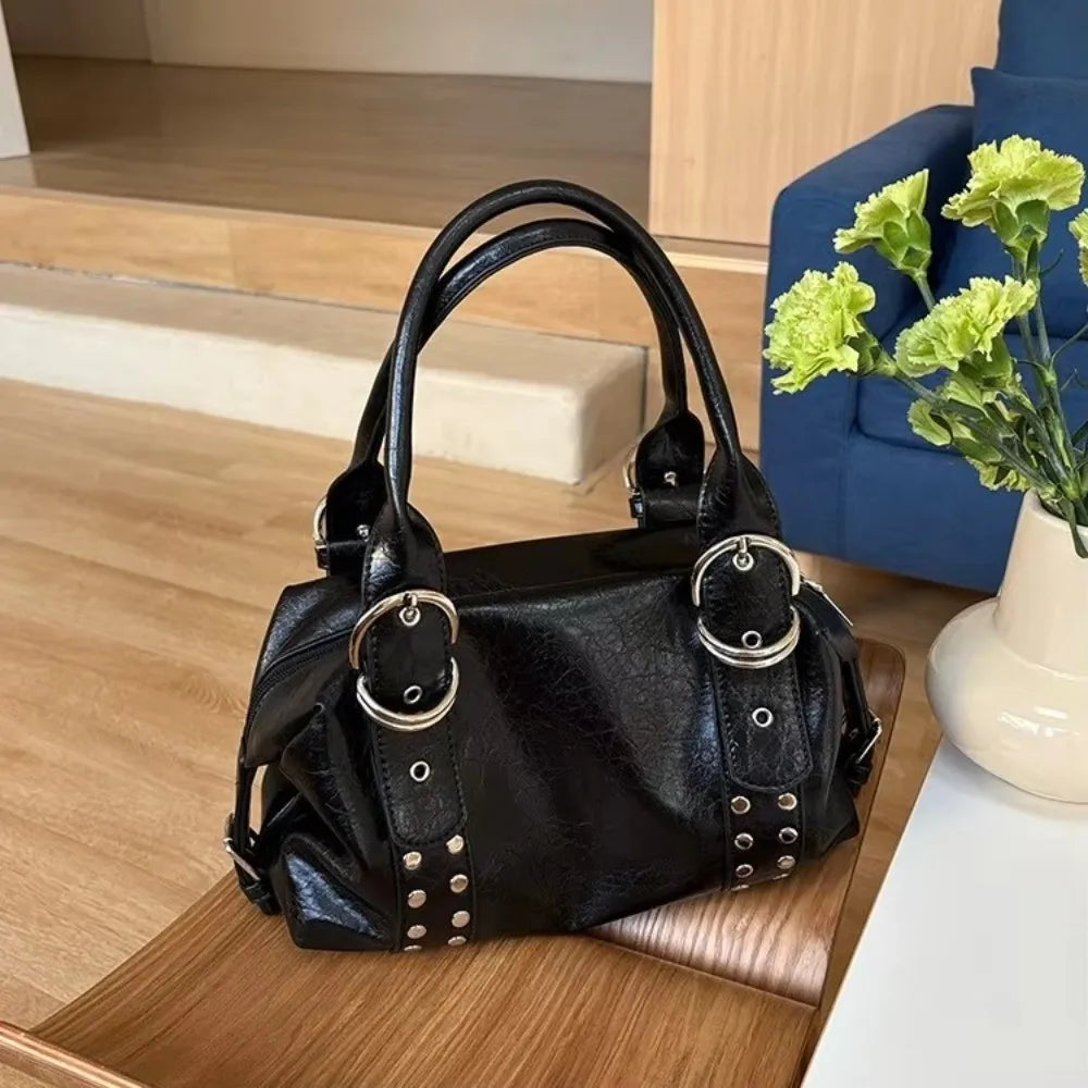 Vintage Style PU Leather Women Shoulder Bag