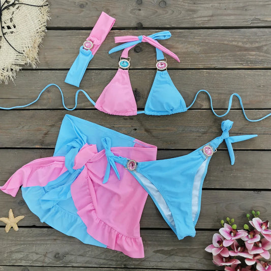 Women 3pack Beach Skirt Swimwear
