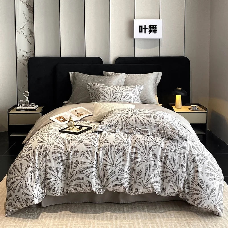 Botanical Flowers Cotton Luxury Soft Bedding Set