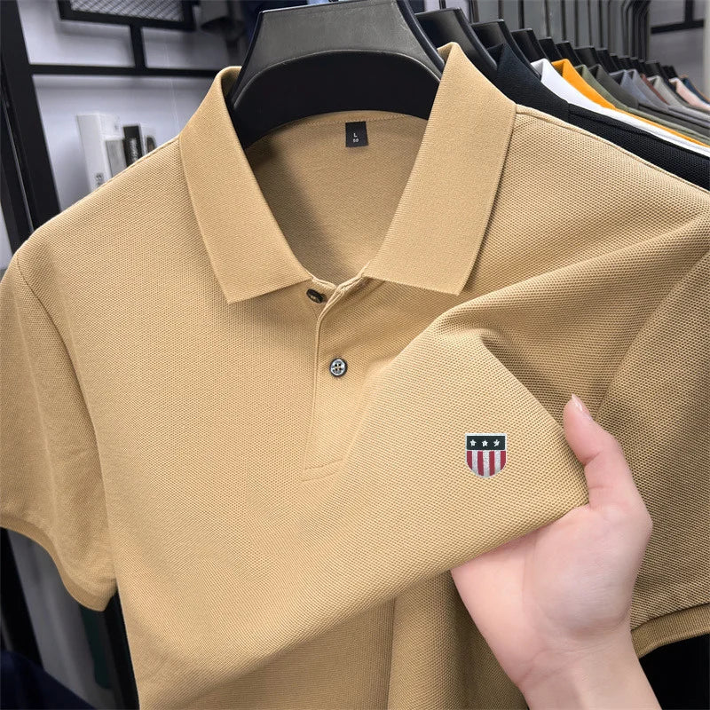 Men's summer luxury brand cotton shirt