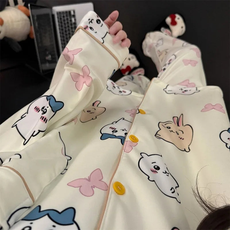 Anime Chiikawa Hachiware Delong Pajamas