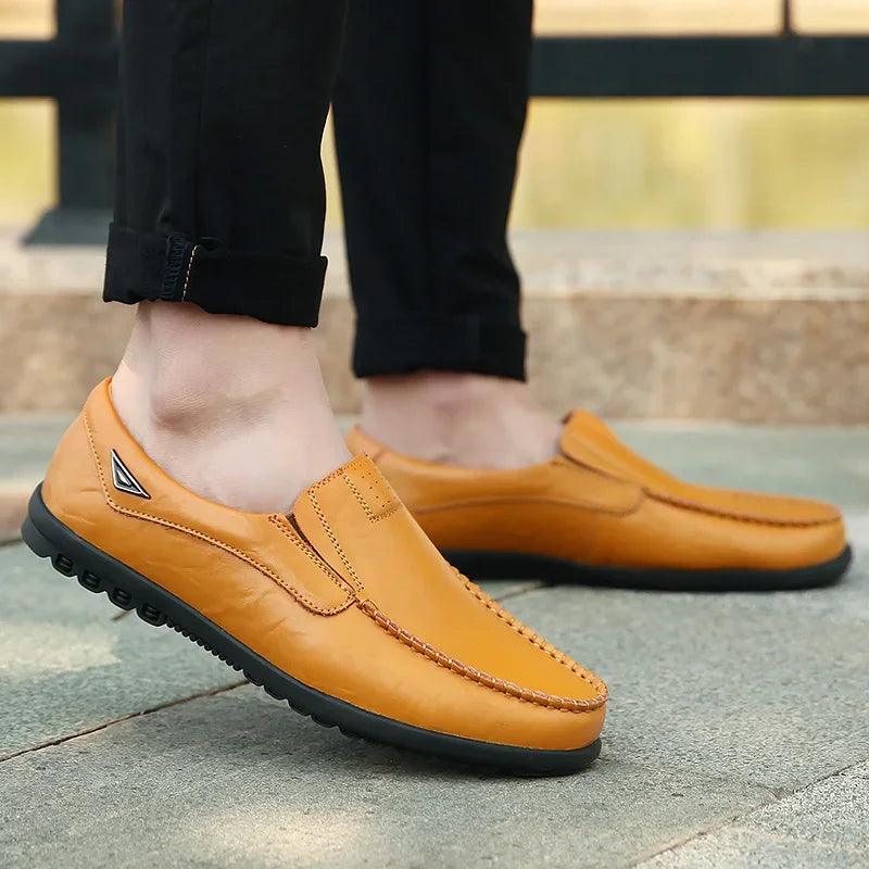 Genuine Leather Men Casual Shoes - Venus Trendy Fashion Online