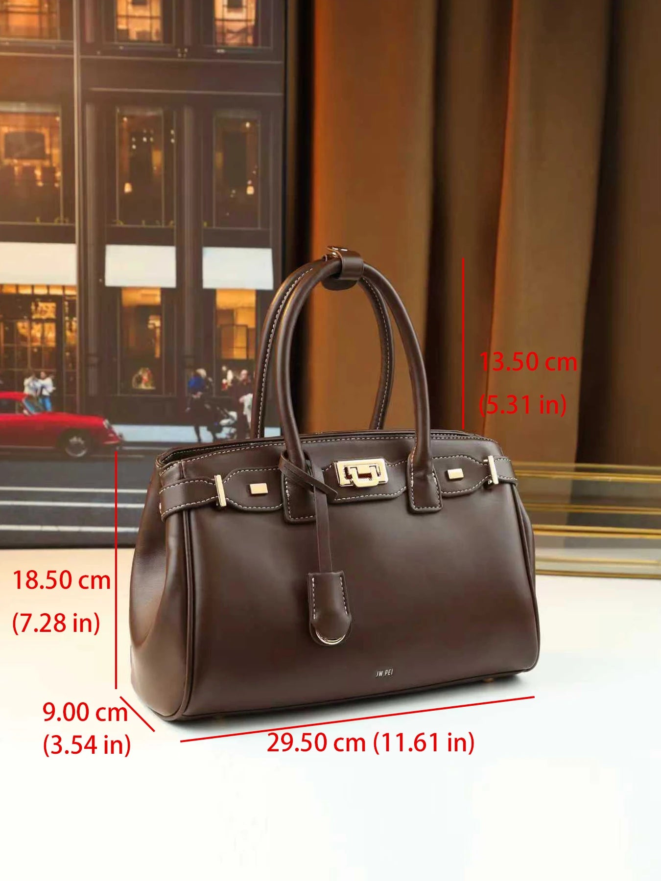 Foreign-style high-end soft leather platinum bag