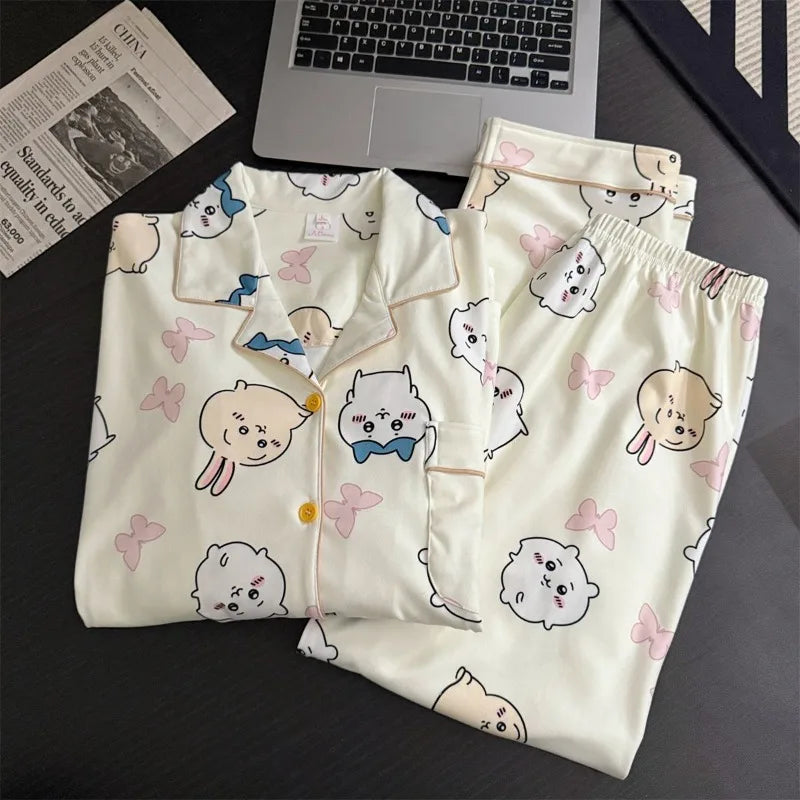 Anime Chiikawa Hachiware Delong Pajamas