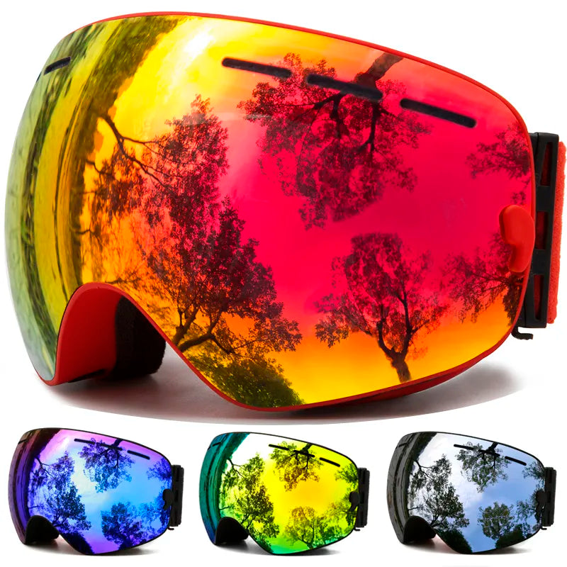 Ski Goggles,Winter Snow Sports Goggles with Anti-fog UV Protection for Men Women Youth Interchangeable Lens - Premium Goggles Venus Trendy Fashion Online