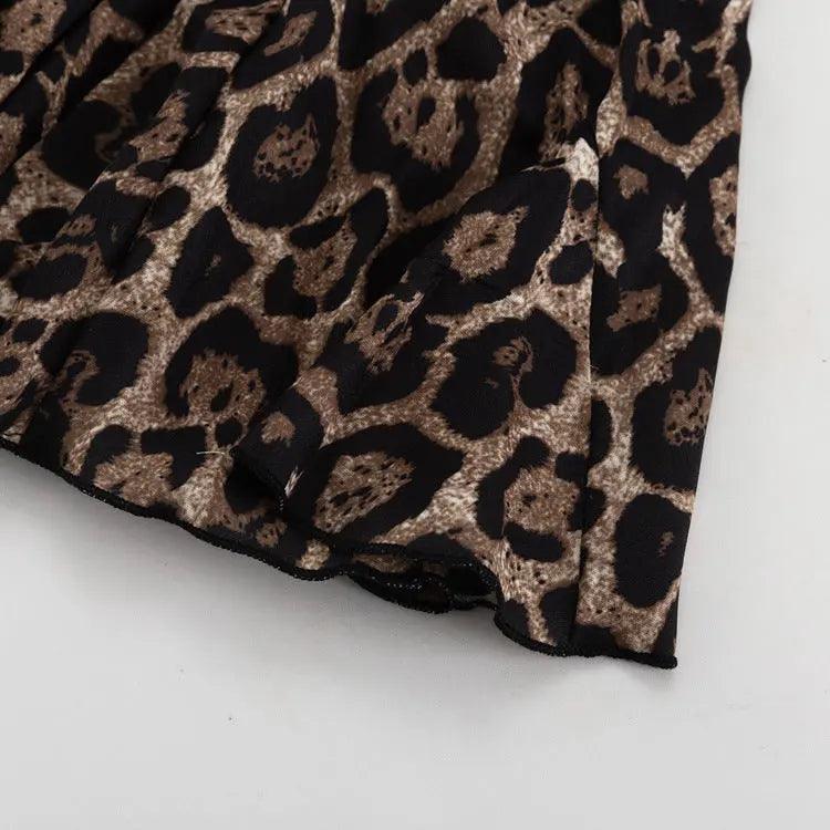 Sexy Leopard Print Elastic Band Slimming Skirt - Venus Trendy Fashion Online