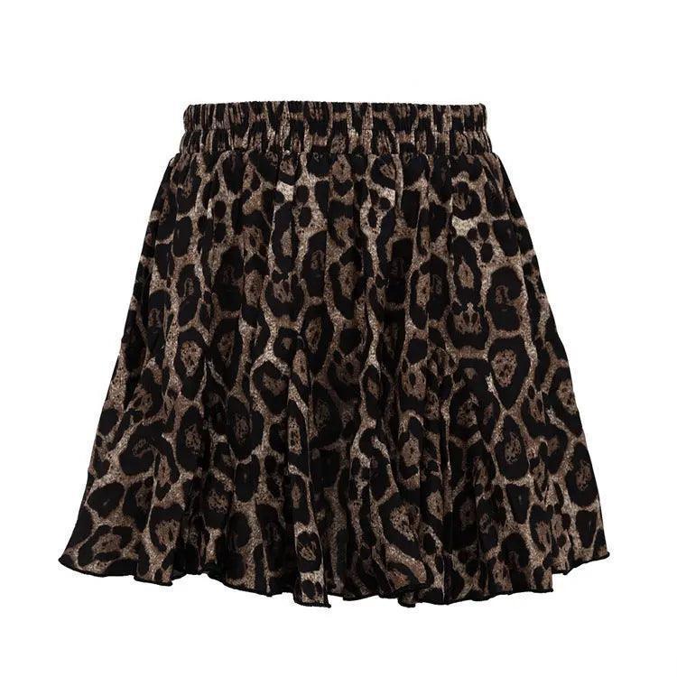 Sexy Leopard Print Elastic Band Slimming Skirt - Venus Trendy Fashion Online