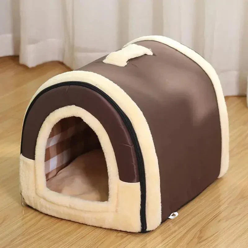 Soft Cozy Bed Warm House With Mat For Small Medium pets - Venus Trendy Fashion Online