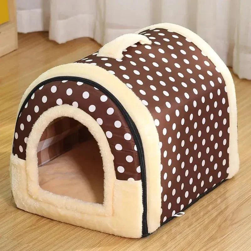 Soft Cozy Bed Warm House With Mat For Small Medium pets - Venus Trendy Fashion Online