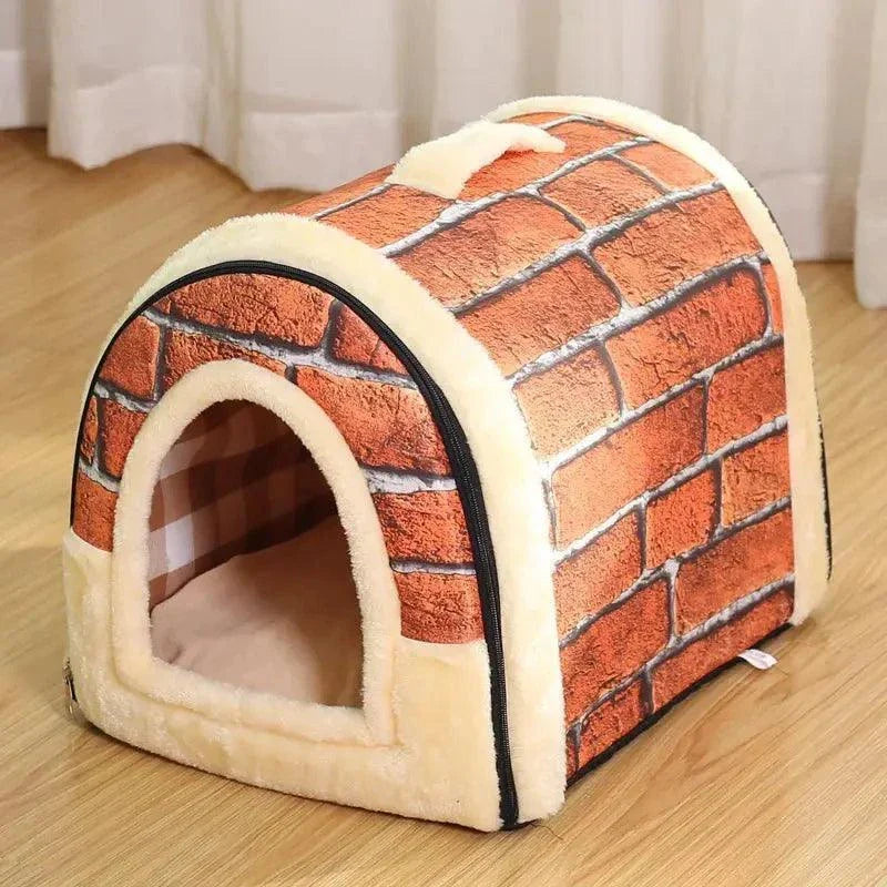 Soft Cozy Bed Warm House With Mat For Small Medium pets - Venus Trendy Fashion Online