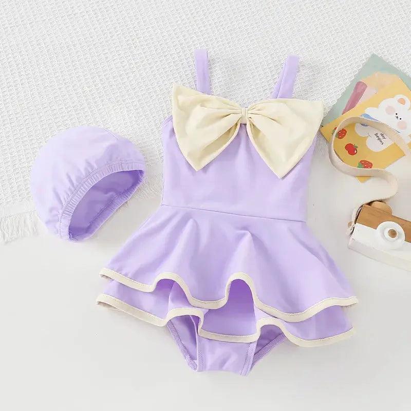 Soft Silk Bow knot Cake Dress Swimming Wear for Baby Girl - Venus Trendy Fashion Online