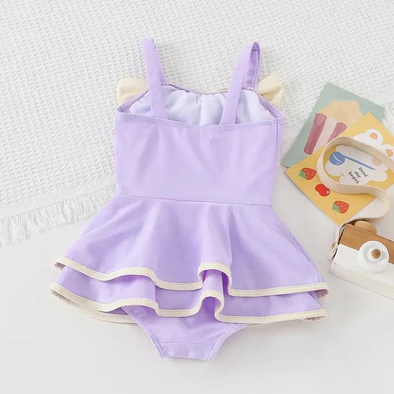 Soft Silk Bow knot Cake Dress Swimming Wear for Baby Girl - Venus Trendy Fashion Online