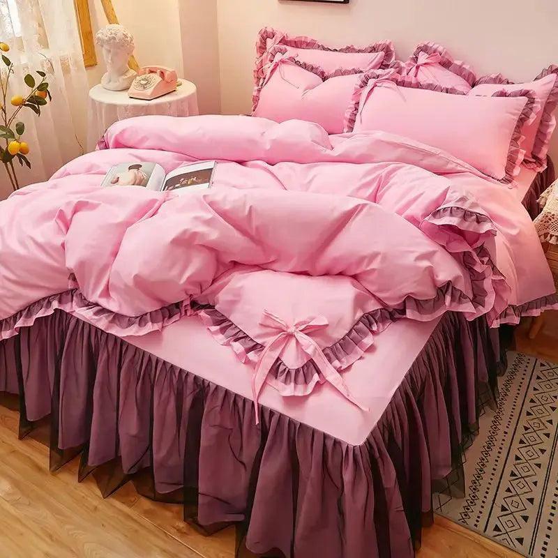 Solid Color Luxury Bedding Sets - Venus Trendy Fashion Online