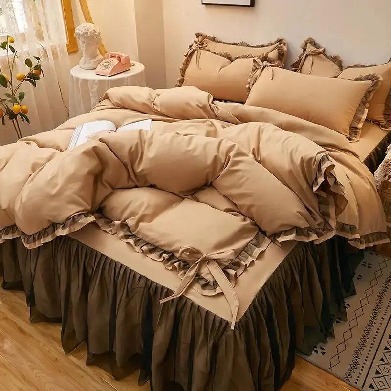 Solid Color Luxury Bedding Sets - Venus Trendy Fashion Online