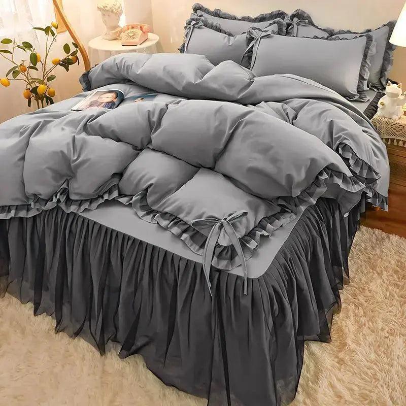 Solid Color Luxury Bedding Sets - Venus Trendy Fashion Online