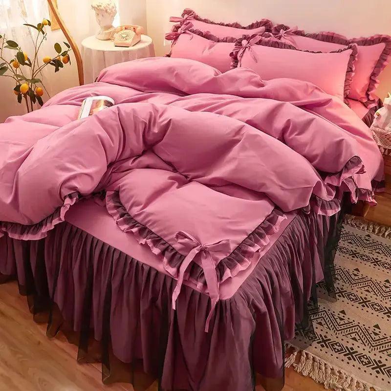 Solid Color Luxury Bedding Sets - Venus Trendy Fashion Online