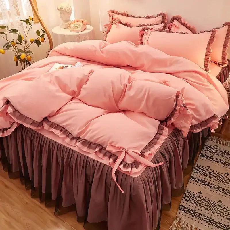 Solid Color Luxury Bedding Sets - Venus Trendy Fashion Online