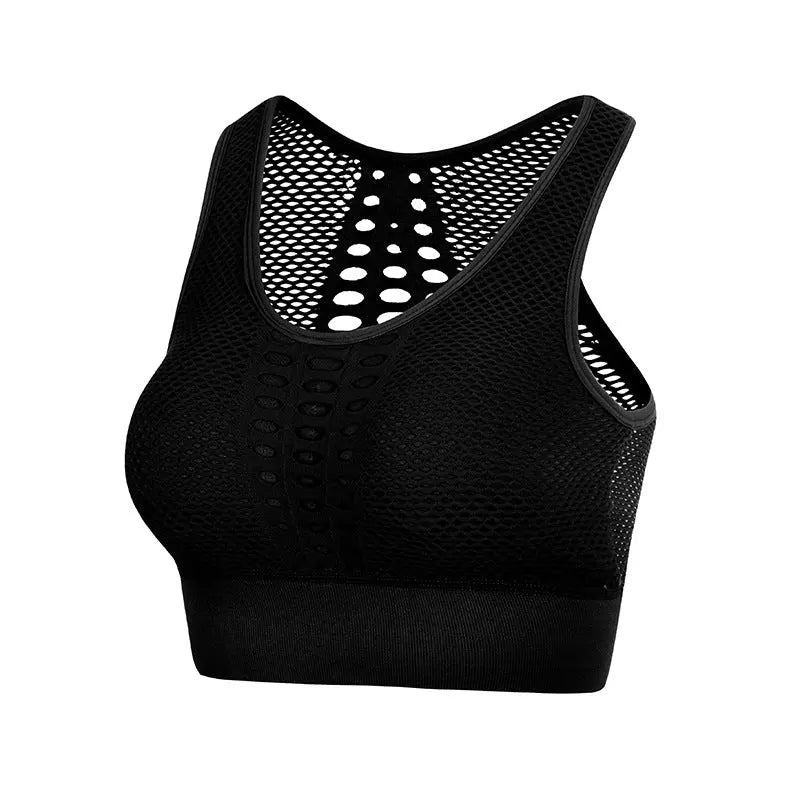 Summer Hollow Out Cutout Out Beauty Back Seamless Sports Bra Women Shockproof Push Up Yoga Running Fitness Underwear - Venus Trendy Fashion Online