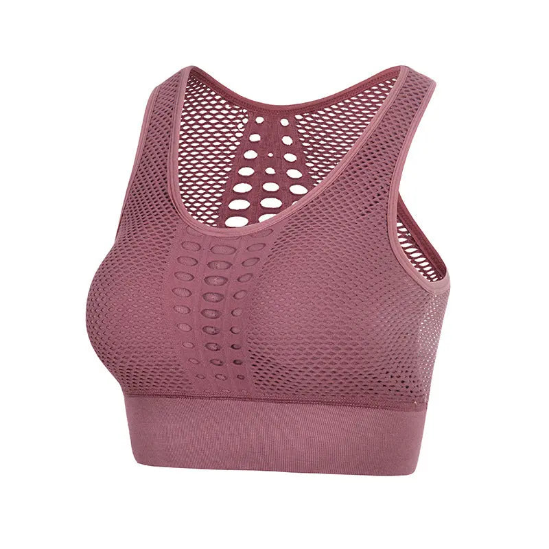 Summer Hollow Out Cutout Out Beauty Back Seamless Sports Bra Women Shockproof Push Up Yoga Running Fitness Underwear - Venus Trendy Fashion Online