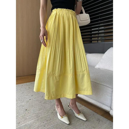 Three Dimensional High Waist A Line Skirt - Venus Trendy Fashion Online