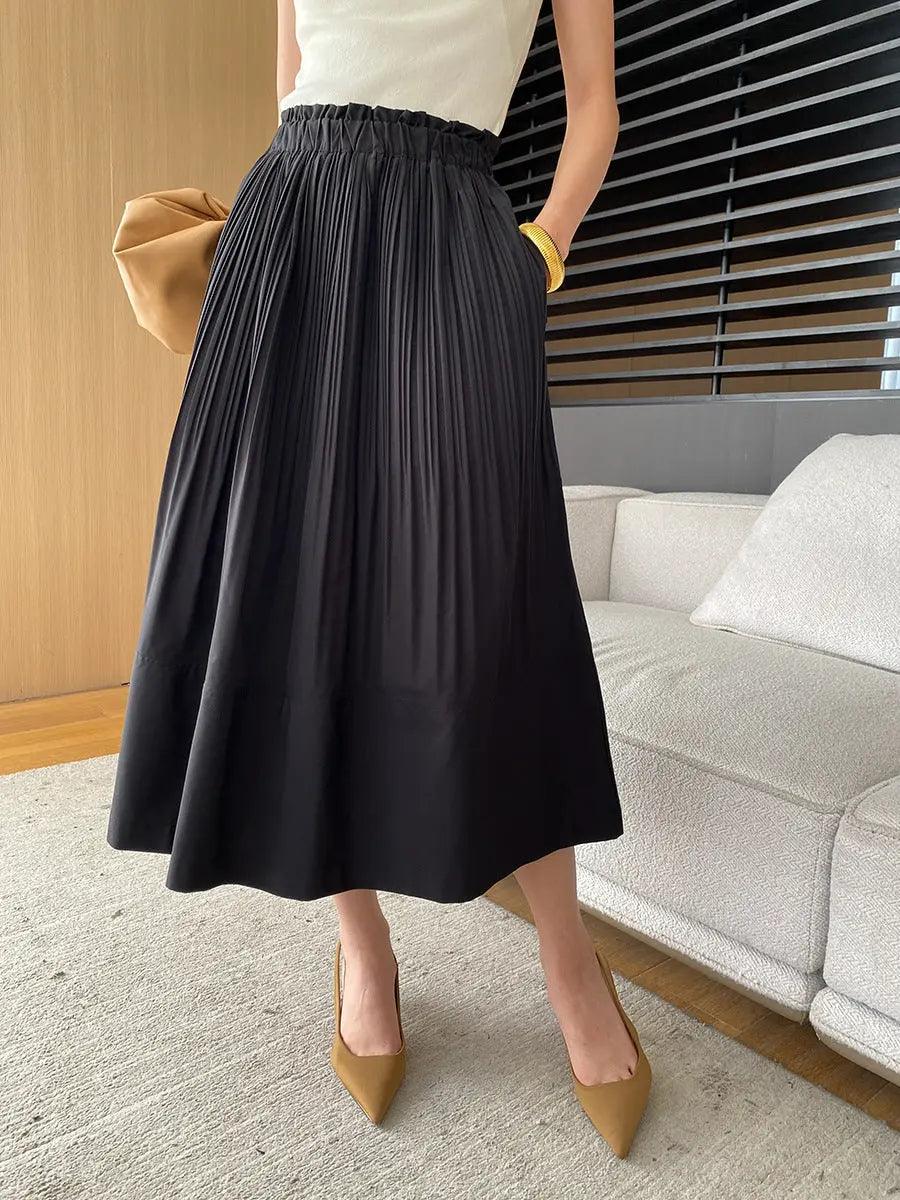 Three Dimensional High Waist A Line Skirt - Venus Trendy Fashion Online